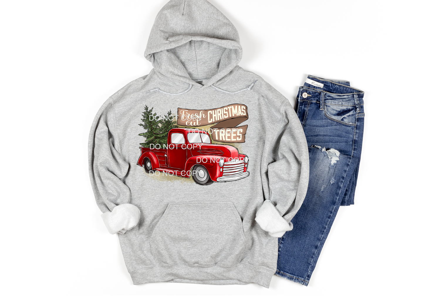 Red Truck Fresh Cut Trees