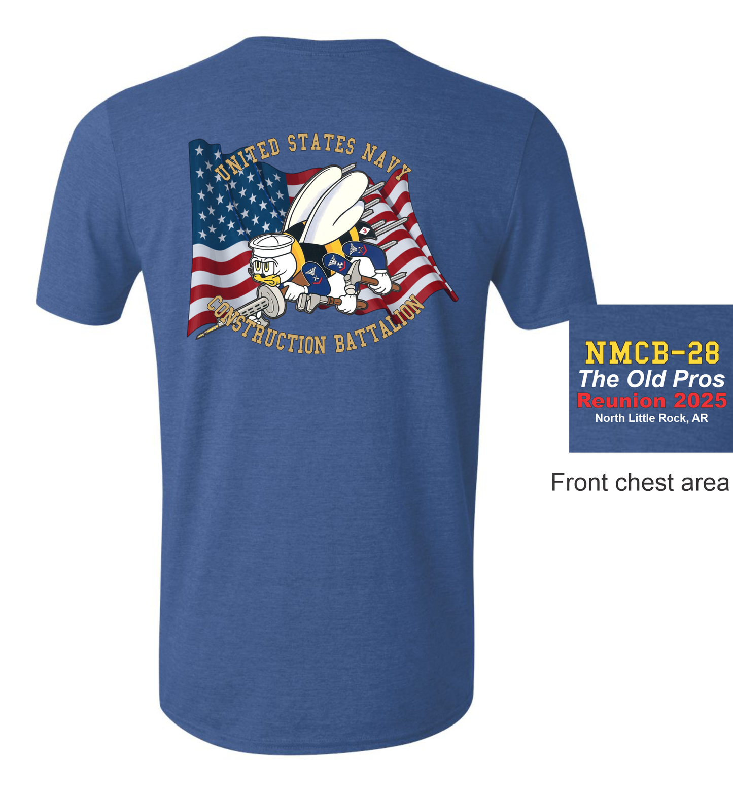Seabees Reunion Shirt 1 Blue