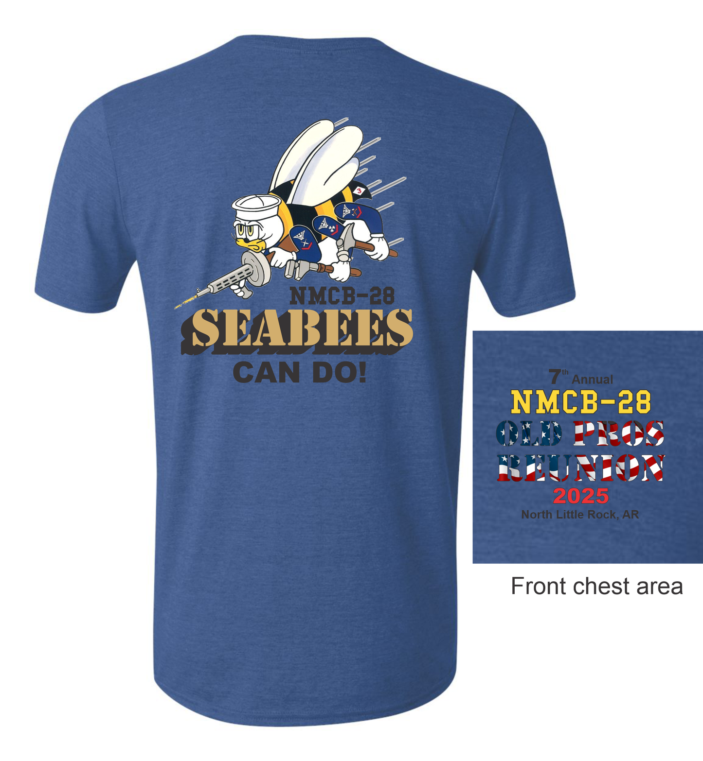 Seabees Reunion Shirt 2 Blue