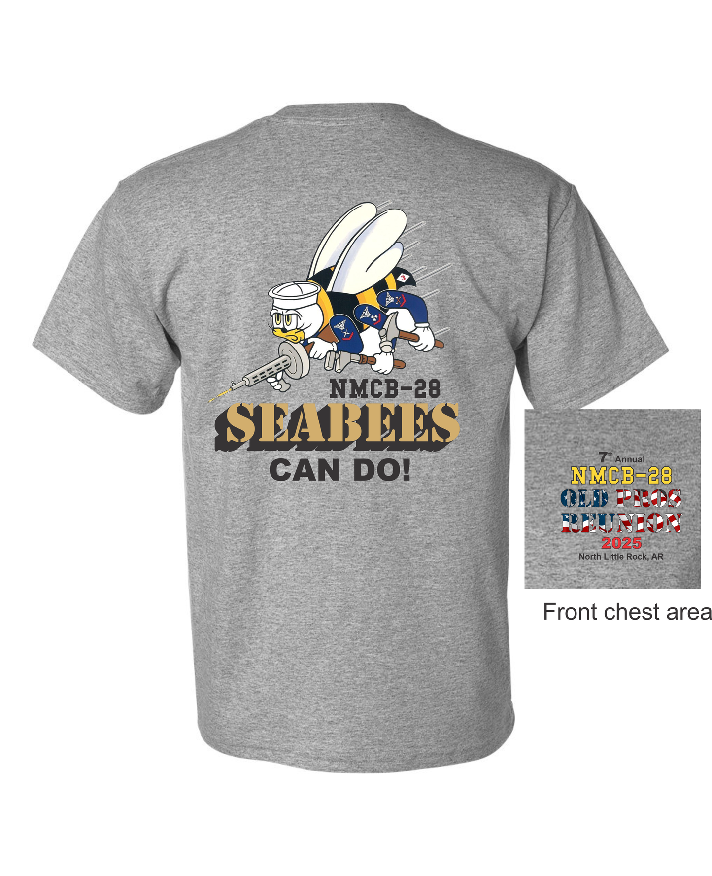 Seabees Reunion Shirt 2 Gray