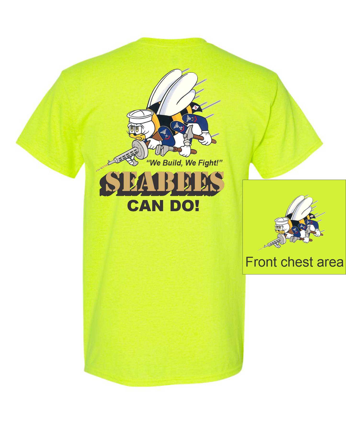 Seabees Reunion Shirt 3 Hi Viz Yellow